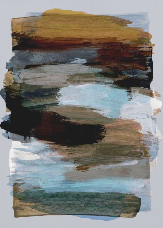 Abstract Brush Strokes 78X | Poster