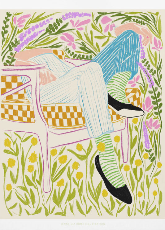 Jlr Quiet in the garden 2 | Canvas