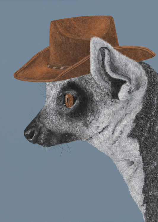 Felix The Cowboy Lemur | Poster