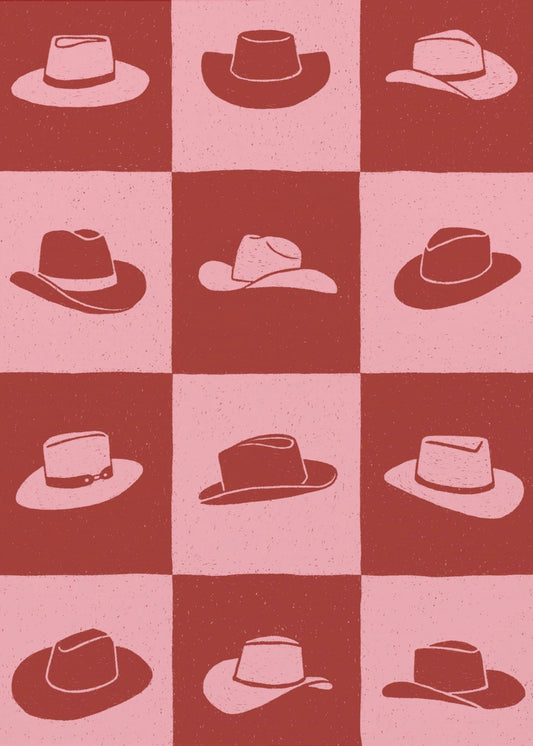 Cowgirl Checkerboard | Poster