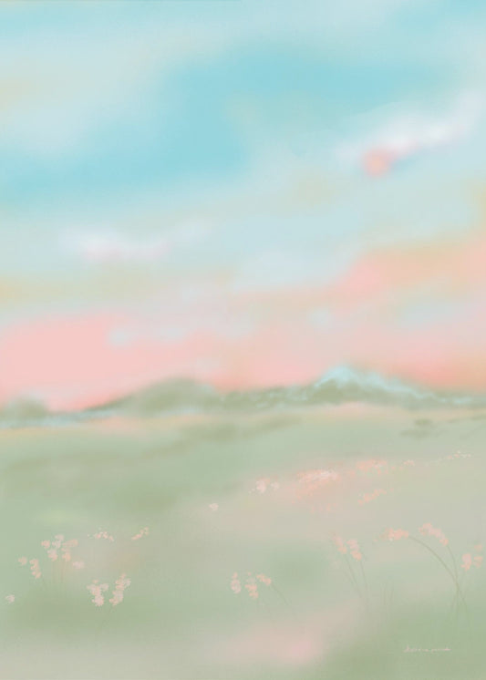 Dreamy Pastel Meadow | Canvas