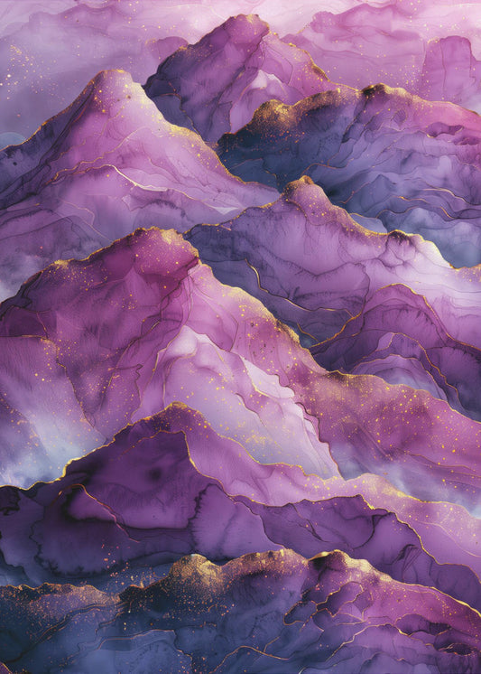 Magical amethyst Ladscape Graphic (8) | Canvas