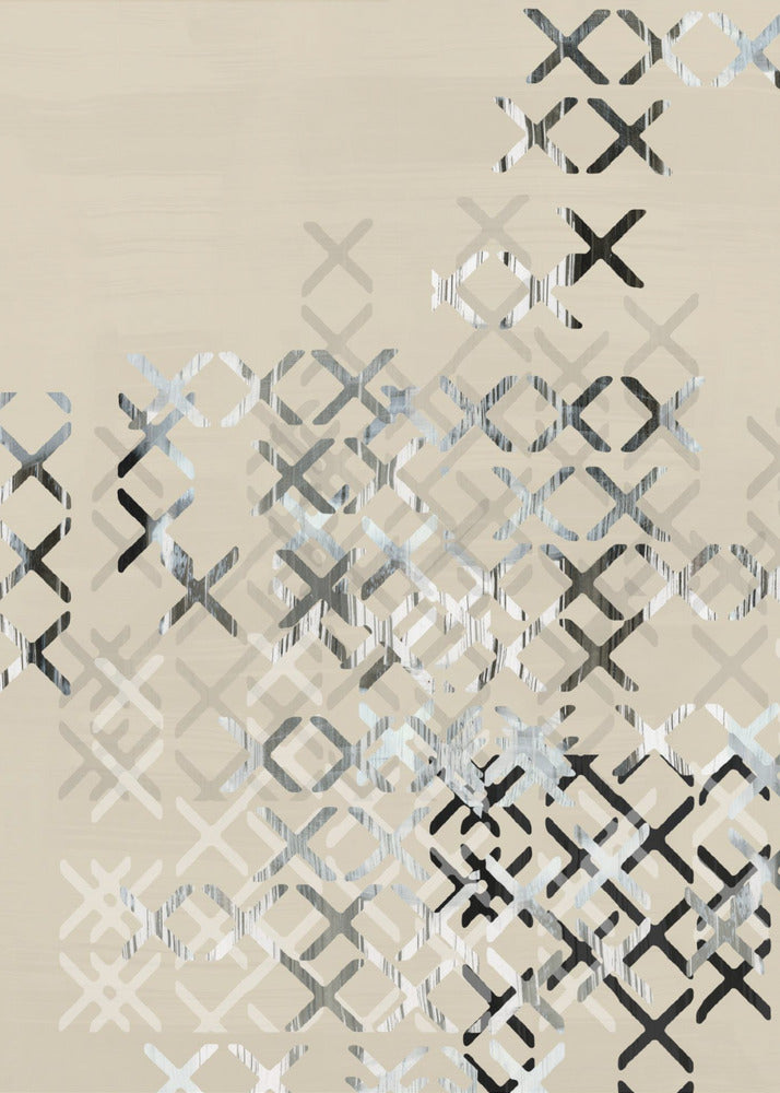 Minimal X Black and White Composition 3 | Poster