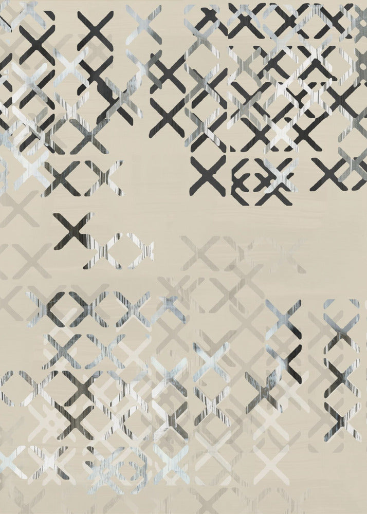 Minimal X Black and White Composition 4 | Canvas