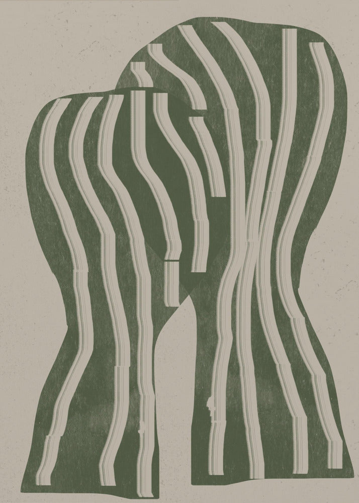 Curved Stripes | Poster