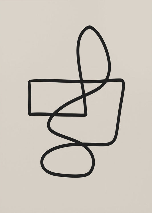 Graceful Looping Lines | Poster