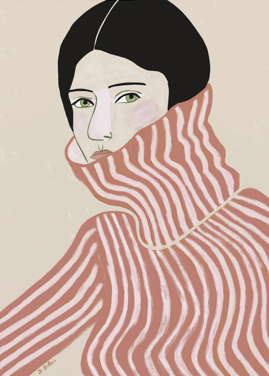 Lady in jumper | Canvas