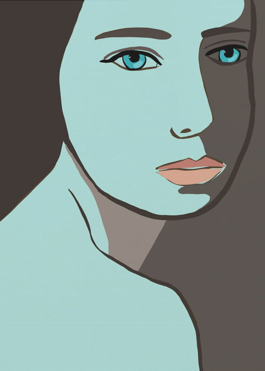 Blue woman | Canvas