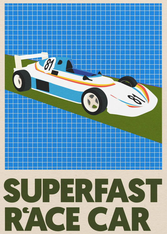 Superfast Race Car | Poster