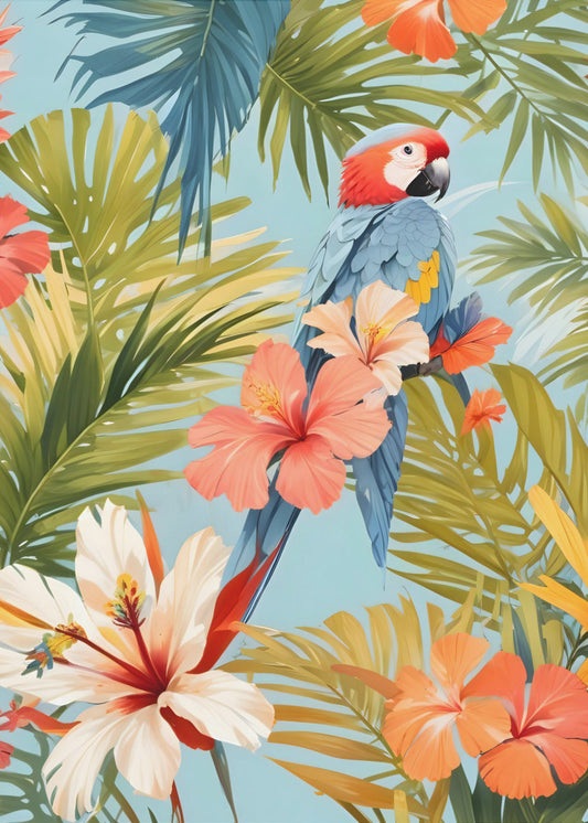 Macaw Tropical Solitude | Canvas