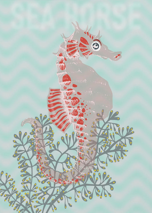 Sea life sea horse Neptune&#039;s joy | Canvas