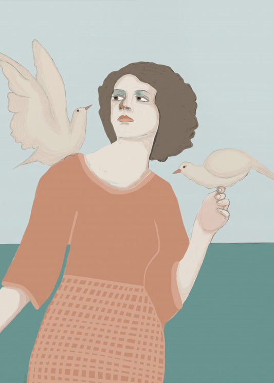 Peace Dove Lady | Canvas