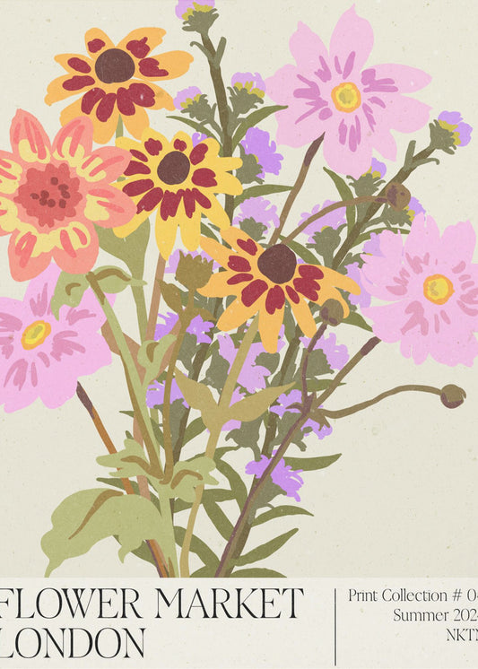 London Flower Market | Canvas