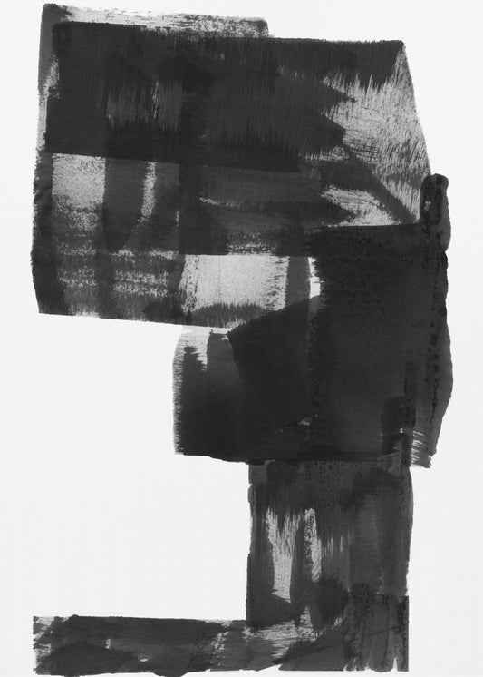 Black and White Abstract Composition No.2 | Canvas