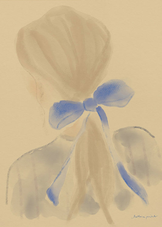 Girl With A Blue Hair Ribbon | Canvas
