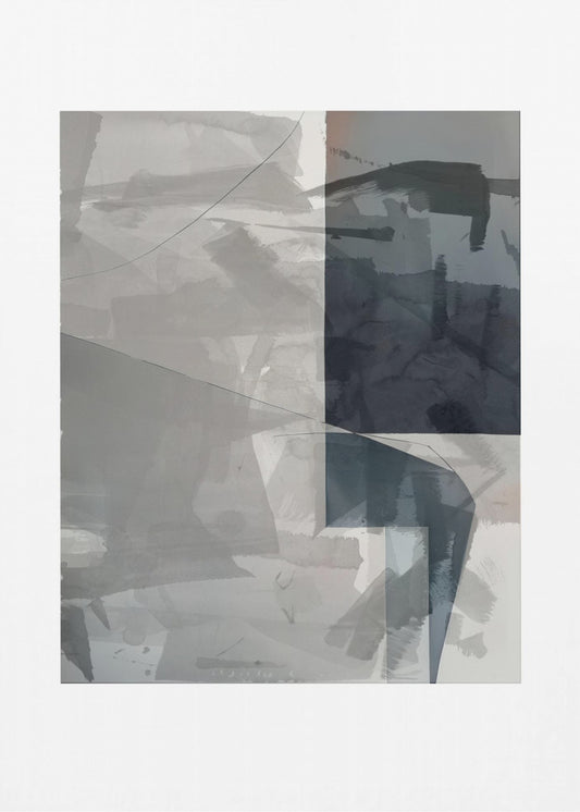 Abstract Monochrome Wash 2 | Poster
