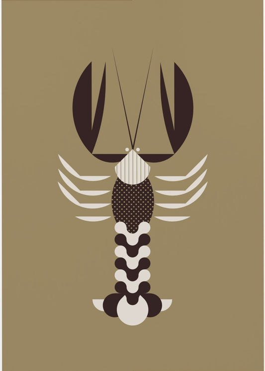 Golden Animals - Lobster (Gold) | Poster