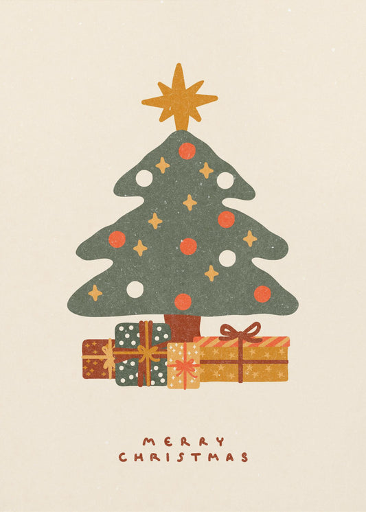 Christmas tree with gifts | Poster