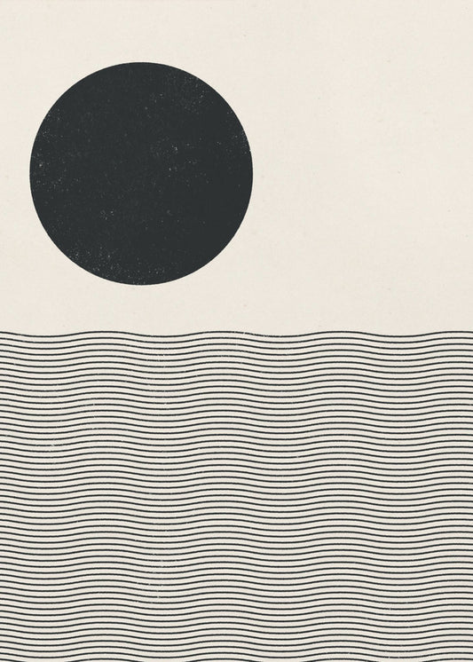 Woodblock Ocean | Poster