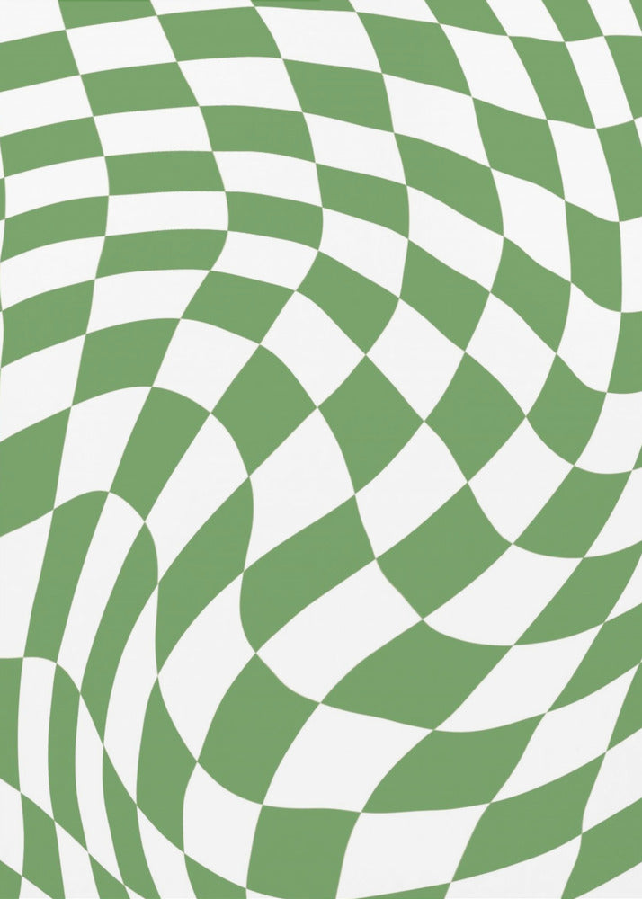 Green Checkerboard | Poster