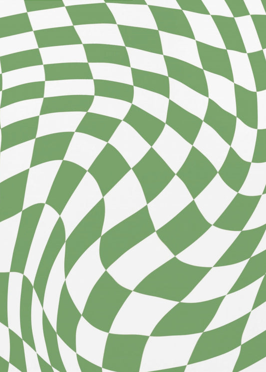 Green Checkerboard | Poster