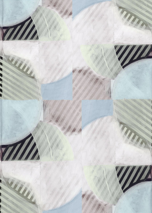 Abstract Misty Stripes 2 | Poster