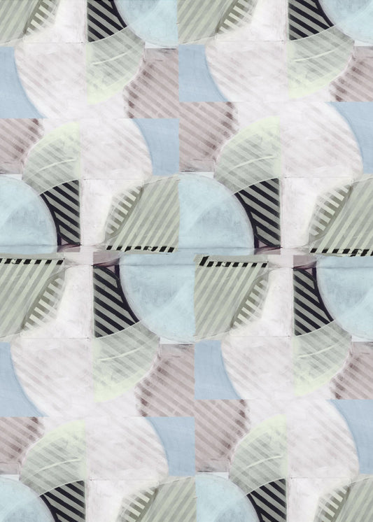 Abstract Misty Stripes 3 | Poster