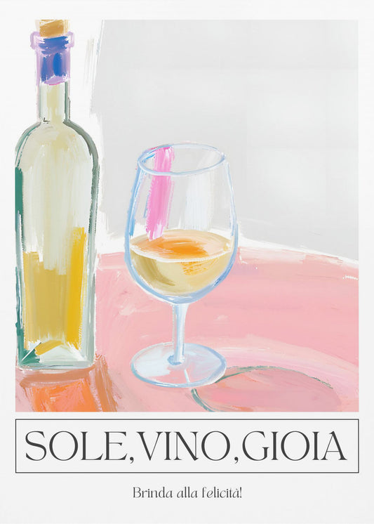 Sole, vino, gioia | Canvas
