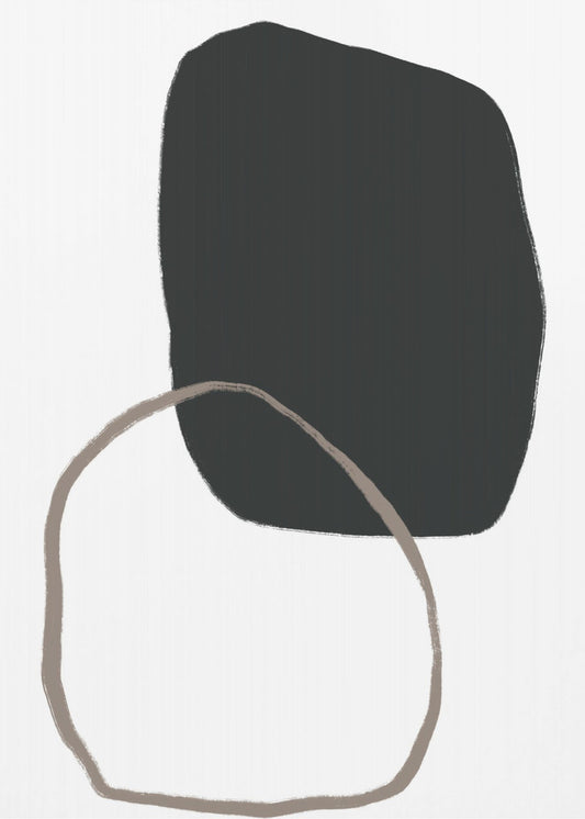 Black Organic Shape | Poster