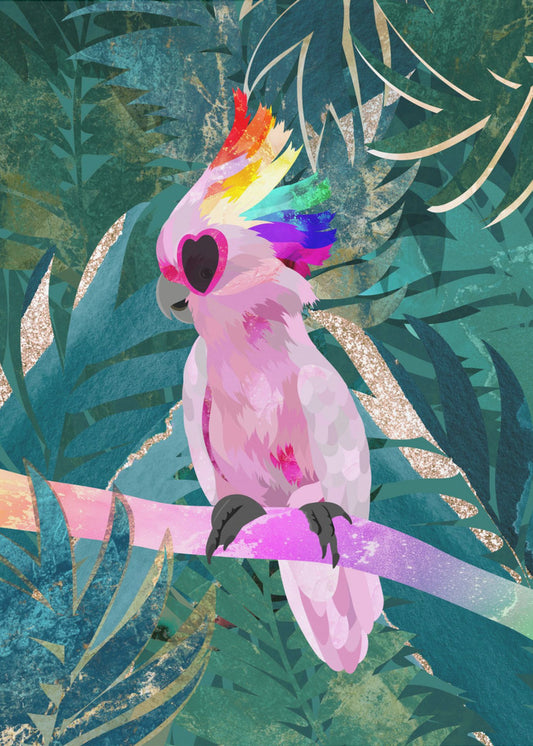 Jungle Rainbow Cockatoo | Canvas