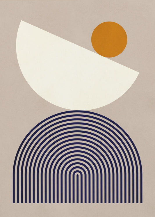 Lines and semicircles 1 | Canvas
