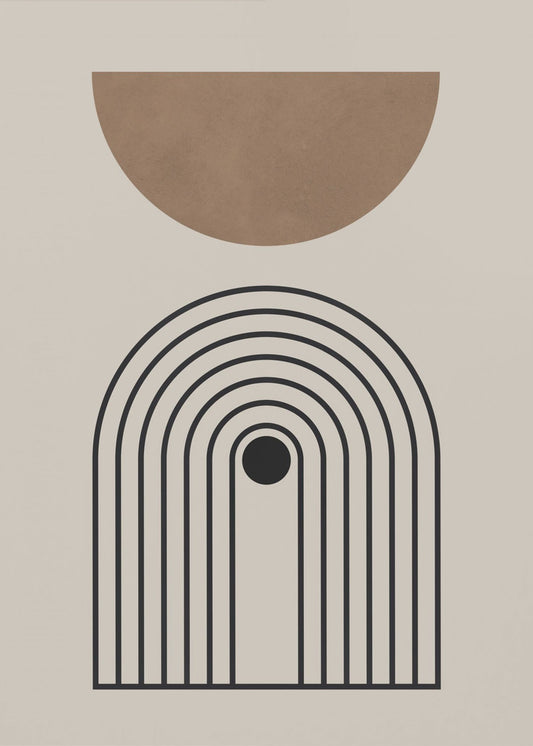 Composition lines and circles 5 | Canvas