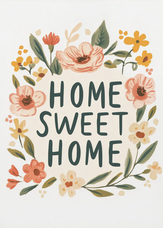Floral Welcome Sign | Canvas