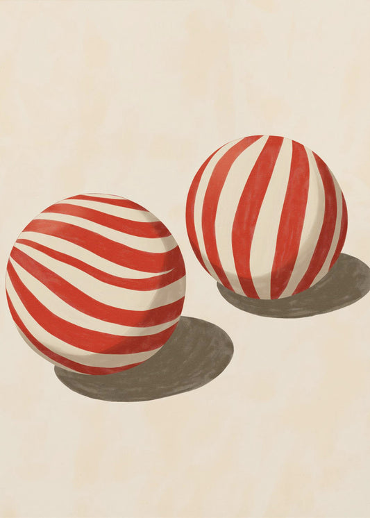 Candy Swirl Spheres | Canvas