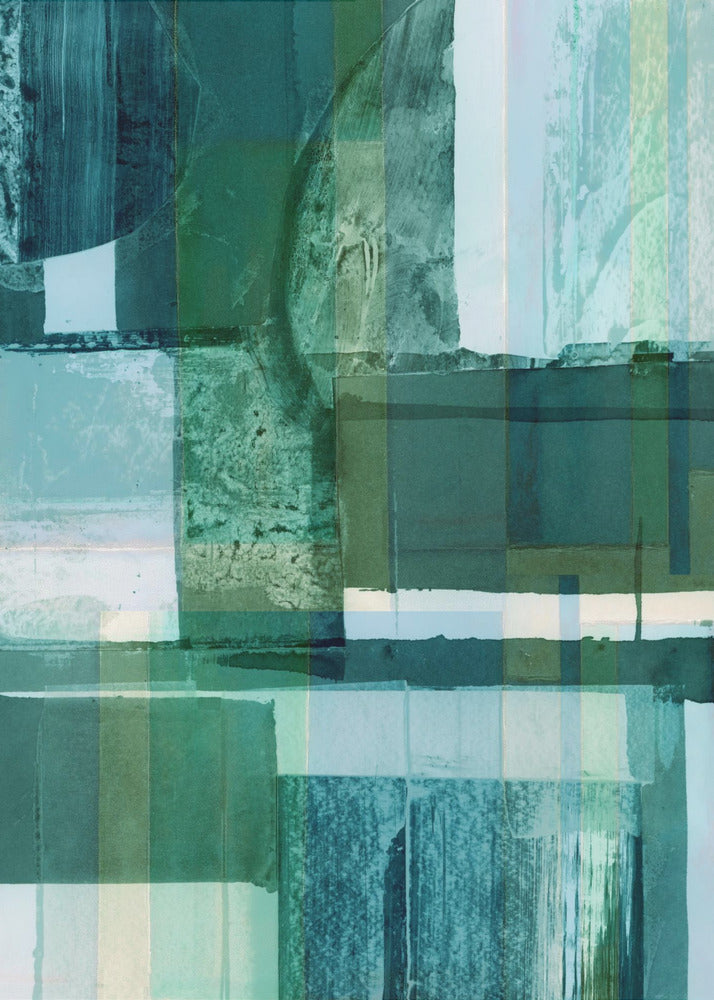 Abstract Shades of Blue and Neutral 2 | Poster