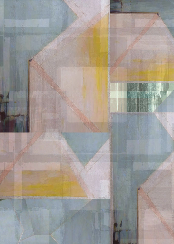 Abstract Shades of Blue and Neutral 3 | Poster