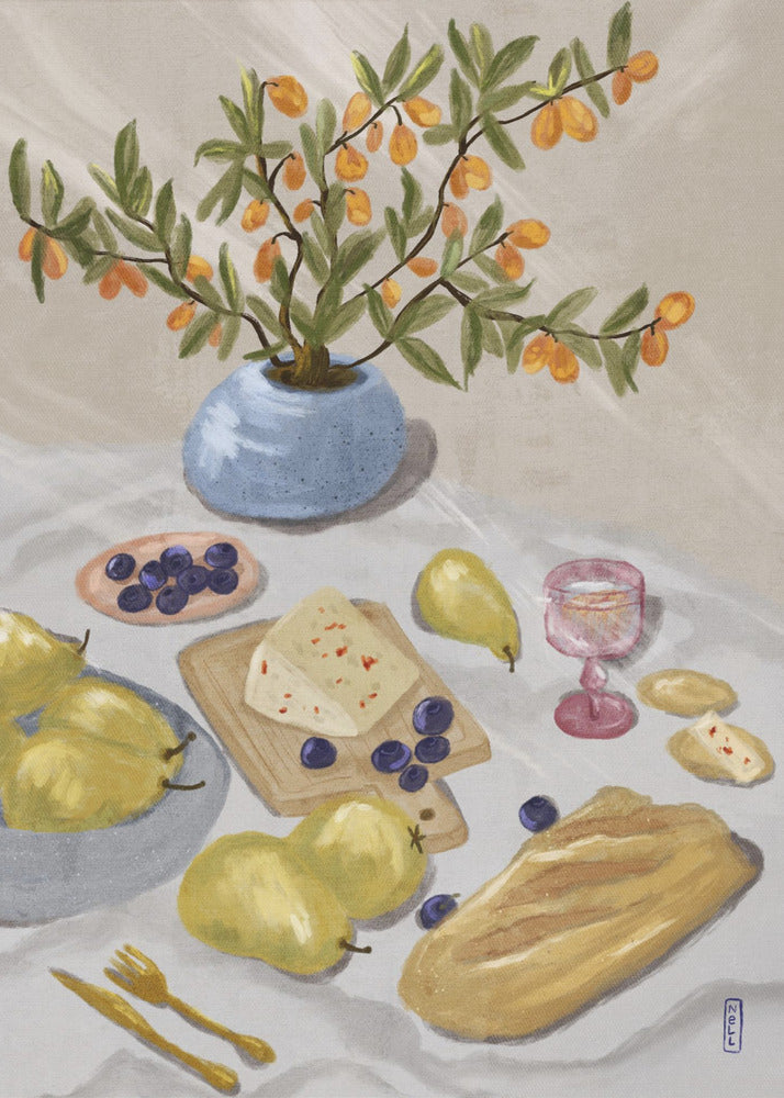 Gin and Tonic In the Afternoon Sun Illustration | Canvas