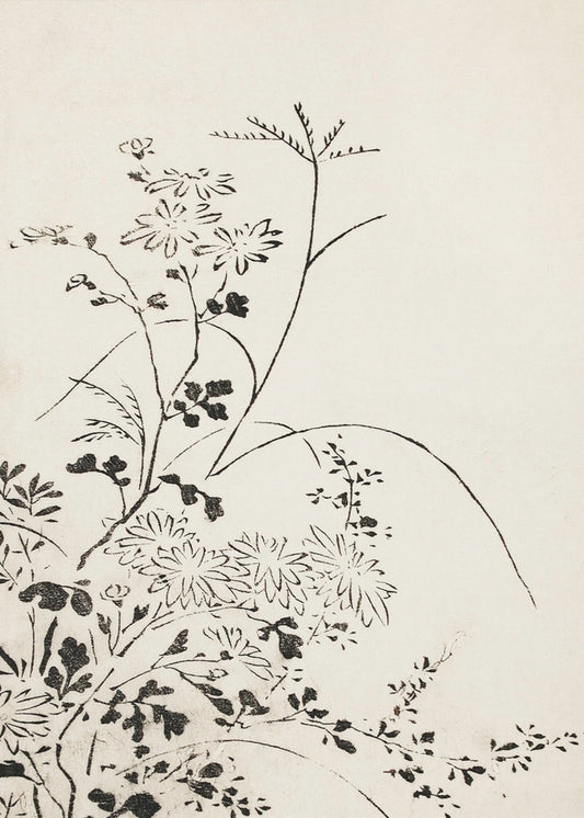 Autumn Flowers and Grasses (1762) | Canvas