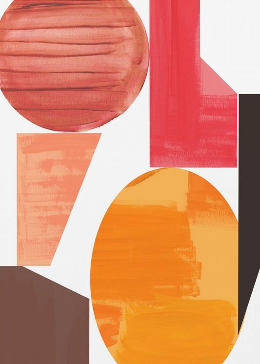 Geometric Warmth No1 | Canvas