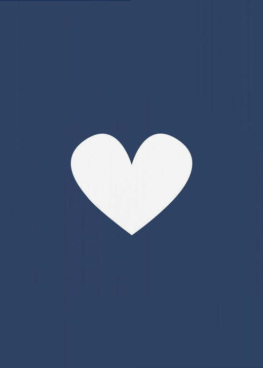 Little Navy Heart | Canvas
