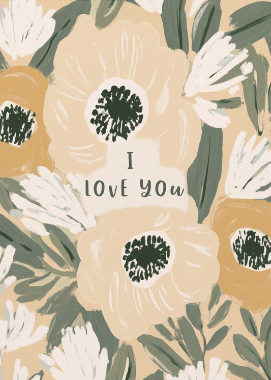 Floral Love Note | Canvas