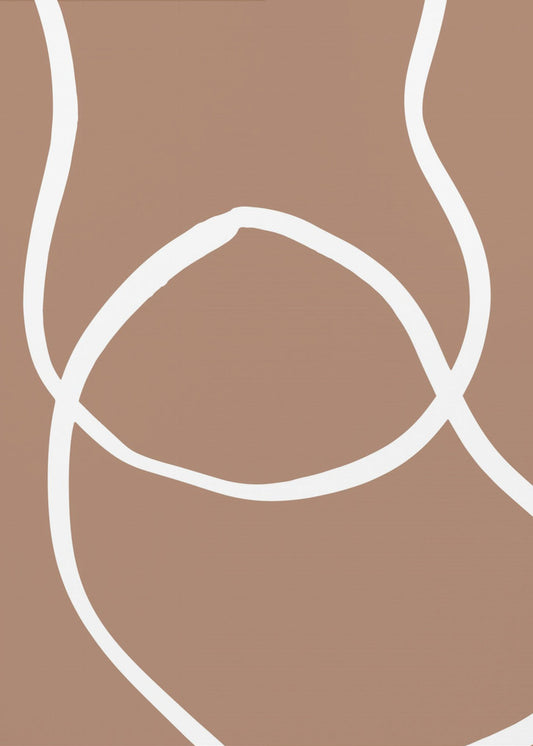 Abstract Lines Mocha 2 | Canvas