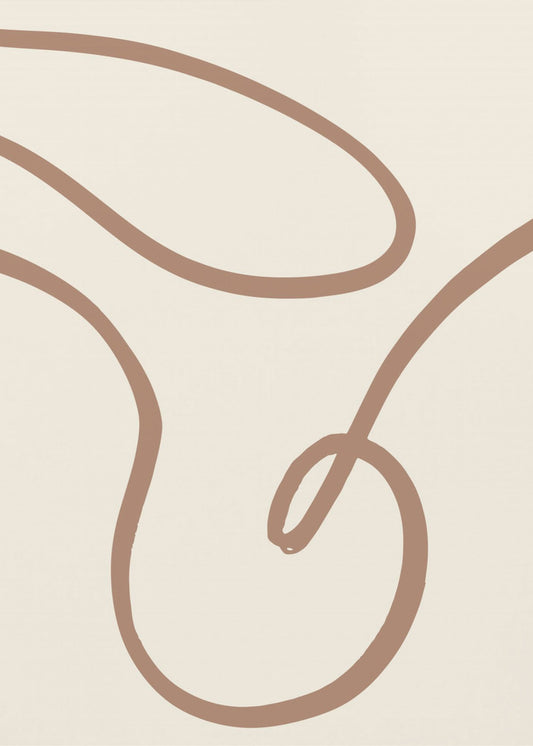 Abstract Lines Mocha 3 | Canvas