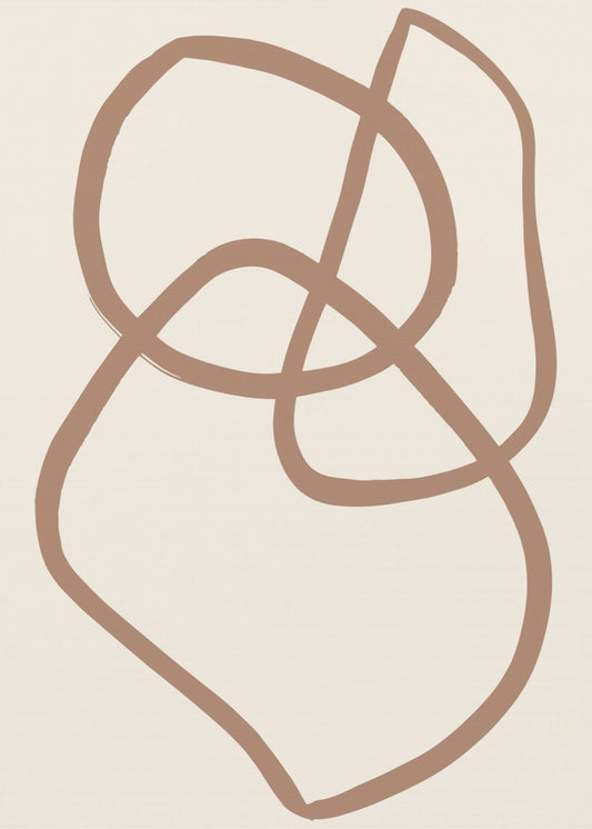 Abstract Lines Mocha 5 | Canvas