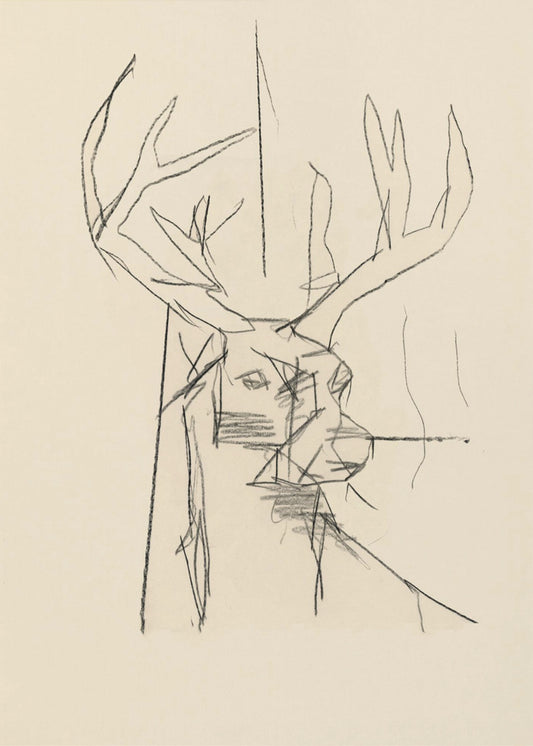 Étude Cerf (stag) No.2 | Canvas