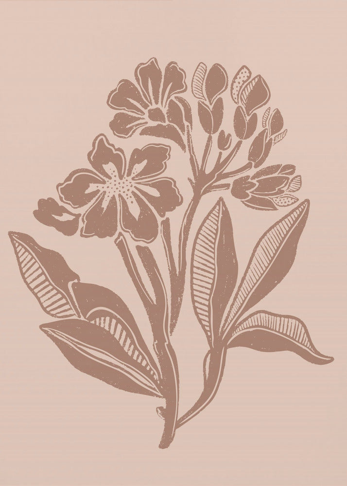 Mocha Florals | Canvas