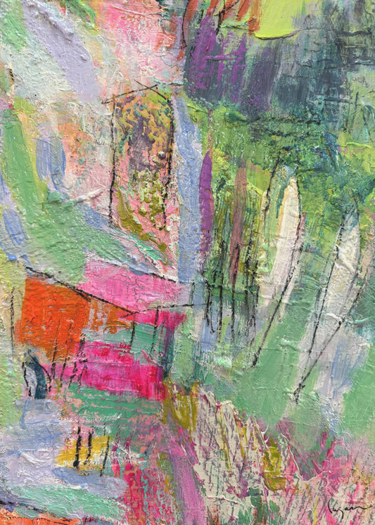 Vivid Abstract Neighborhood | Canvas