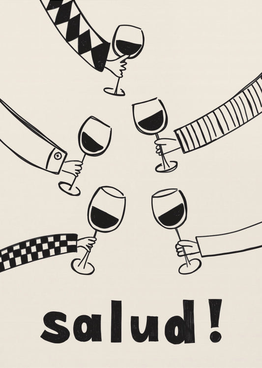 Pictufy Festive Salud Red A2 | Canvas