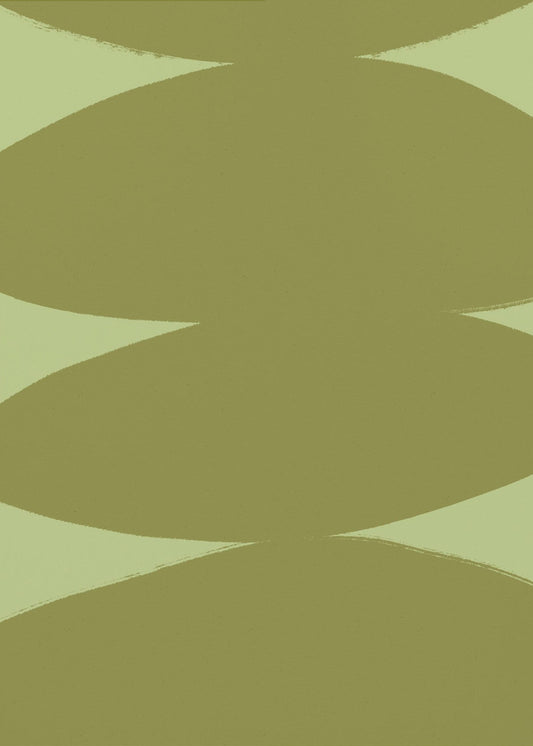 Green Harmony Shapes | Canvas