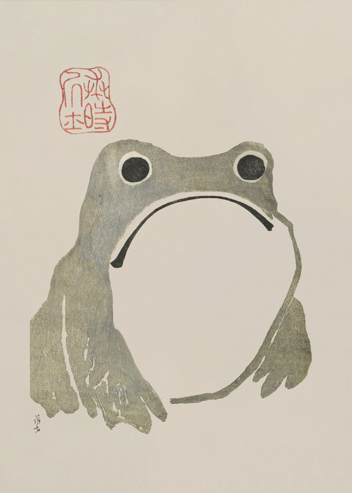 Grumpy Frog I Original | Canvas